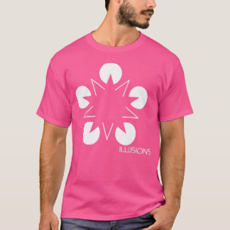 Camiseta Ilusiones ópticas estrella en espacio negativo