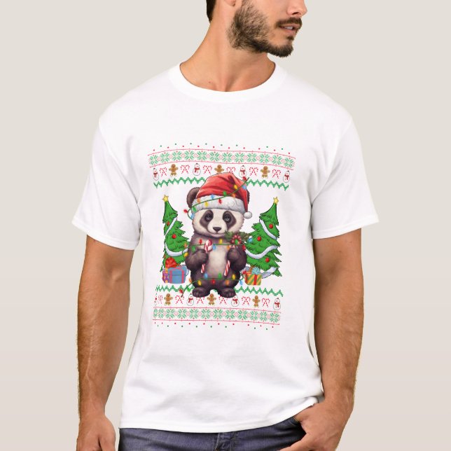 Camiseta Ilustra el árbol de navidad (Anverso)