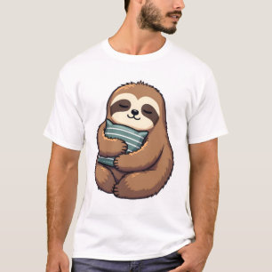 Camiseta Ilustración 2 de cojín acogedor de perezoso dormid