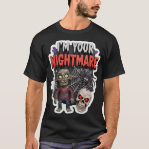 Camiseta Ilustración 3D de Halloween espeluznante con araña