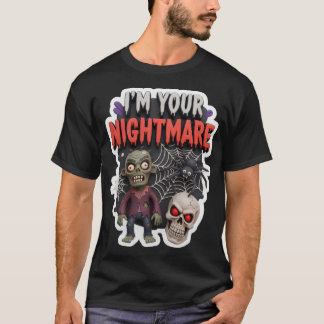 Camiseta Ilustración 3D de Halloween espeluznante con araña