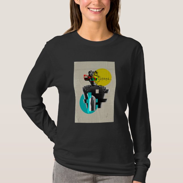 Camiseta Ilustración abstracta de Apolo de Belvedere Grap (Anverso)