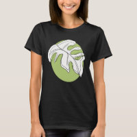 Ilustración abstracta de planta de hoja de Monster