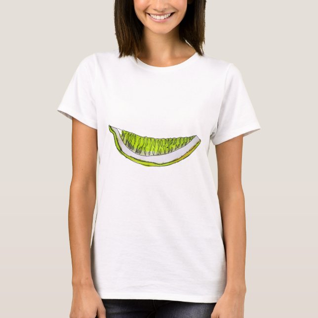 Camiseta Ilustracion acuarela de fruta de limón (Anverso)