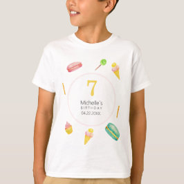 Camiseta Ilustracion acuático de verano Fiesta lindo