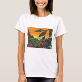 Camiseta Ilustracion acuático mariposa mundo