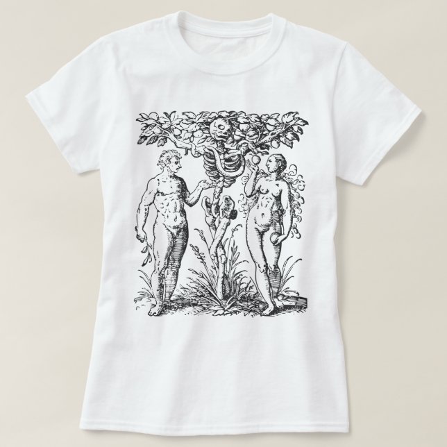 Camiseta Ilustracion Adam y Eve (Diseño del anverso)