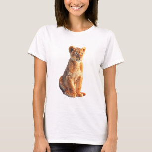 Camiseta Ilustración adorable de cachorro de león