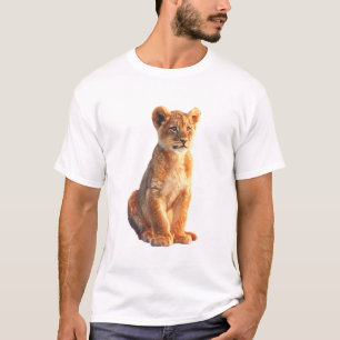 Camiseta Ilustración Adorable de Cachorro de León