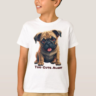 Camiseta Ilustración adorable de Pug
