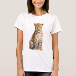 Camiseta Ilustración adorable de un cachorro de leopardo