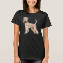 Camiseta Ilustración adorable del perro Terrier de Trigo de