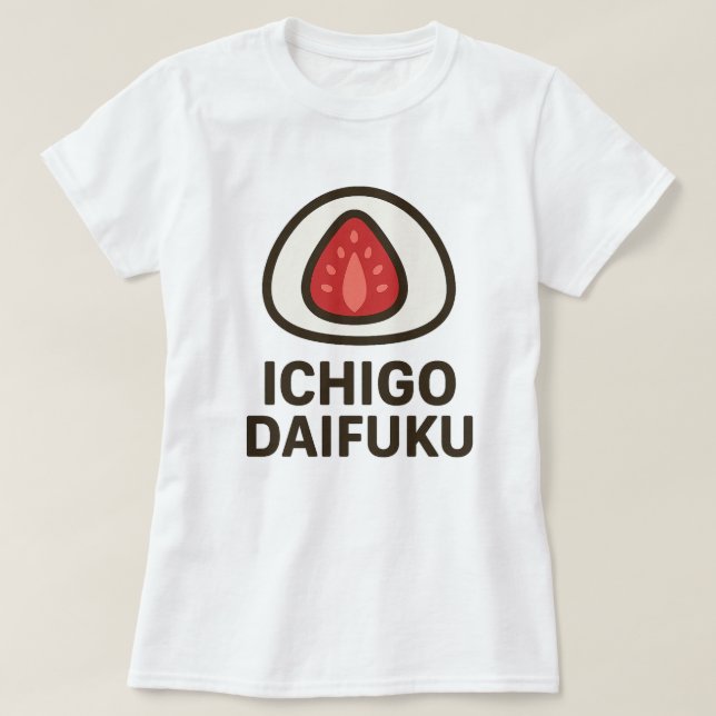 Camiseta Ilustracion Adorable Ichigo Daifuku (Diseño del anverso)
