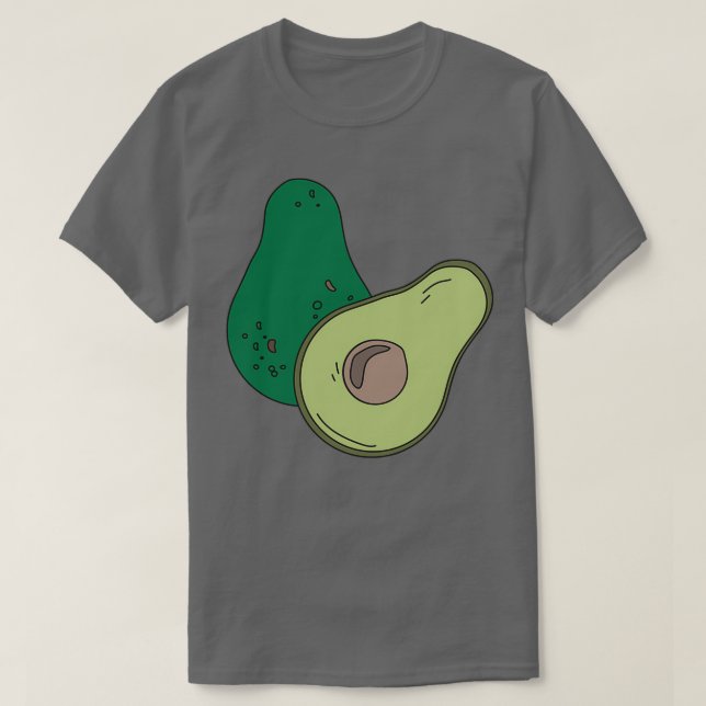 Camiseta Ilustracion Aguacate (Diseño del anverso)