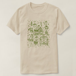 Camiseta Ilustracion al aire libre de camping