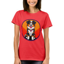 Ilustración alegre de perro de dibujos animados