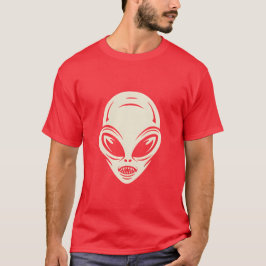 Camiseta Ilustracion alienígena de una cabeza humanoide de 