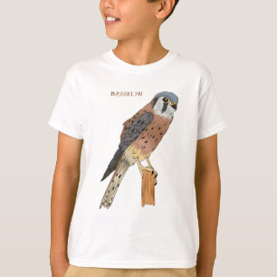 Camiseta Ilustracion americano de aves de Kestrel
