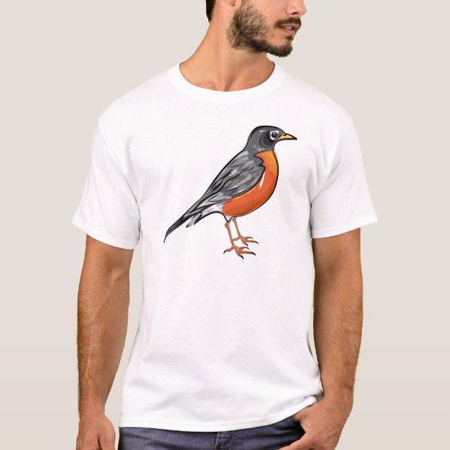 Camiseta Ilustracion americano del vector del pájaro del (Anverso)