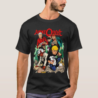 Camiseta ILUSTRACIÓN ANIMADA RETRO DE JHONNY QUEST chica