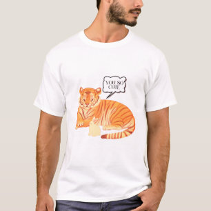 Camiseta - Ilustracion animal con complimiento dulce