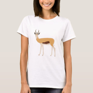 Camiseta Ilustracion animal de Antelope salvaje