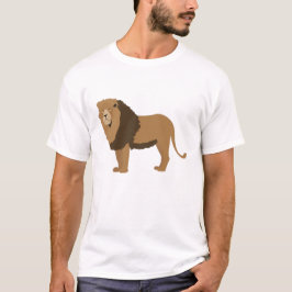 Camiseta Ilustracion animal de león de la jungla