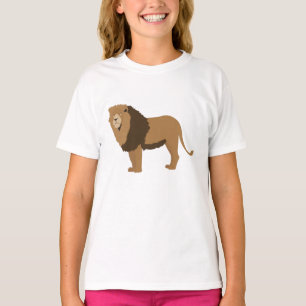 Camiseta Ilustracion animal de león de la jungla
