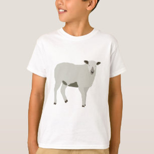 Camiseta Ilustracion animal de oveja y cordero