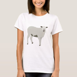 Camiseta Ilustracion animal de oveja y cordero