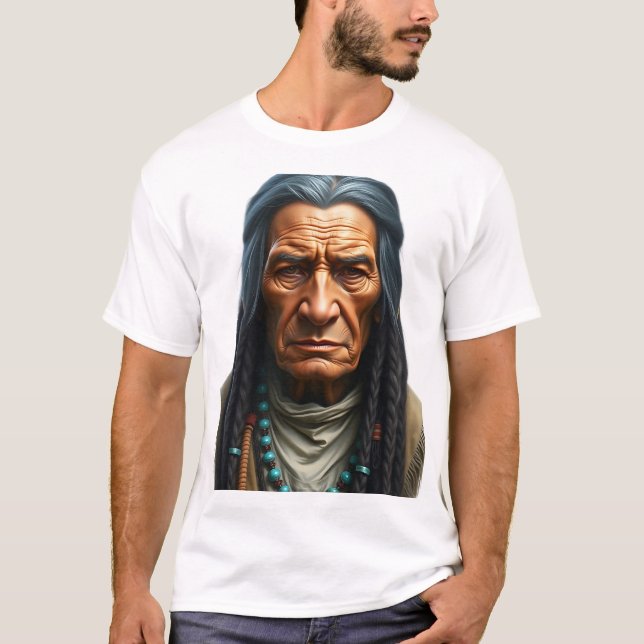 Camiseta Ilustracion Apache Elder Face (Anverso)