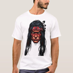 Camiseta Ilustracion Apache Warrior Face