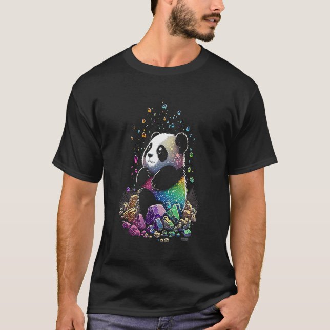 Camiseta Ilustracion apto para cristales de panda esotérico (Anverso)