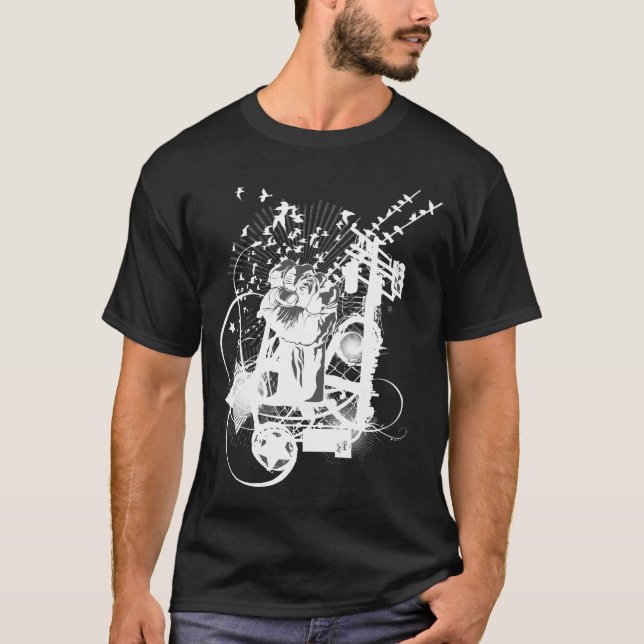 Camiseta Ilustracion artístico del puño urbano artístico (Anverso)