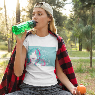 Camiseta Ilustracion artístico femenino