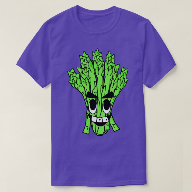 Camiseta Ilustracion Asparagus Vegan Vegetable (Diseño del anverso)