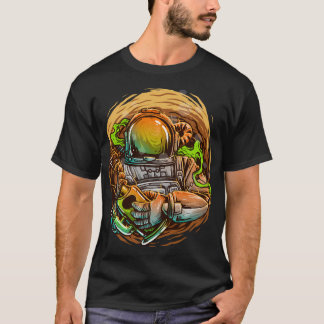 Camiseta Ilustracion Astronauta Pesquero