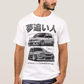 Camiseta Ilustracion automotriz Subie vs Silvia