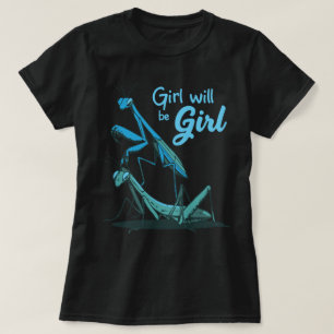 Camiseta Ilustracion azul brillante con frase divertida