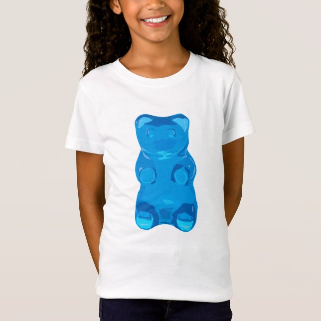 Camiseta Ilustracion azul de Gummybear (Anverso)