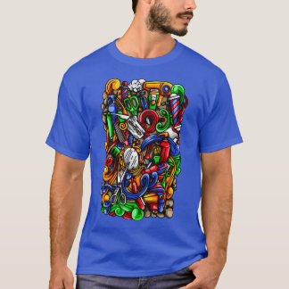 Camiseta Ilustracion Barber Doodle