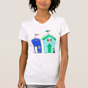 Camiseta Ilustracion Beach Huts 2