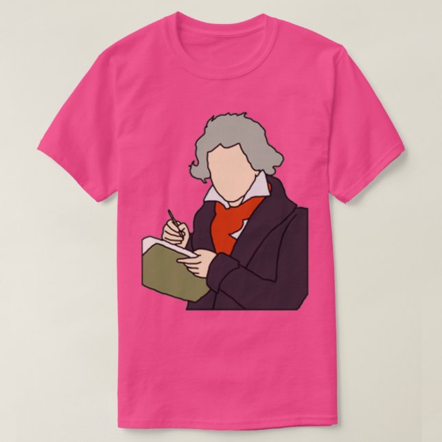 Camiseta Ilustracion Beethoven (Diseño del anverso)