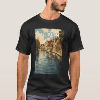 Ilustracion Bélgica Viaje de arte