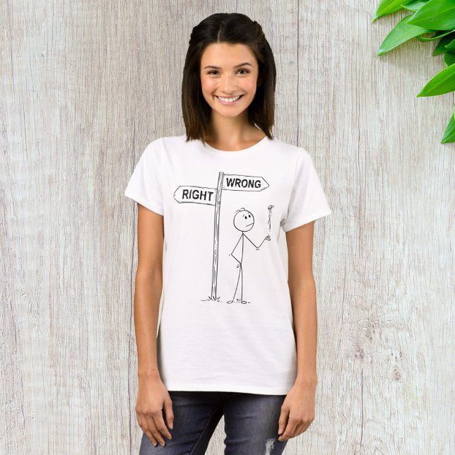 Camiseta Ilustración Bien Mal (Subido por el creador)