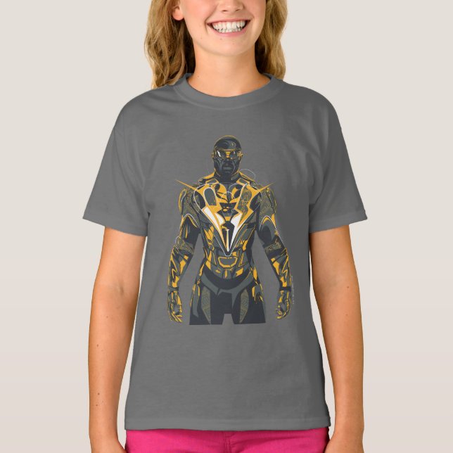 Camiseta Ilustracion Black Lightning (Anverso)