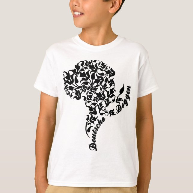 Camiseta Ilustracion Blatt de Deutsche Doggen Kopf (Anverso)