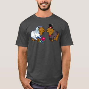 Camiseta Ilustracion Boda Capybara Bride & Groom 165