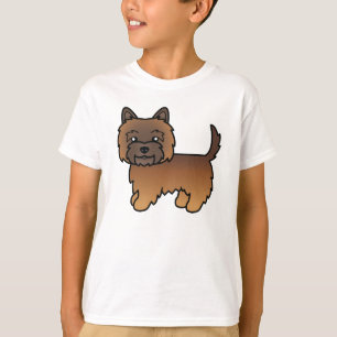 Camiseta Ilustración Bonita de Perro Terrier Cairn Atigrado