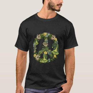 Camiseta Ilustración Botánica de la Naturaleza Signo de Paz